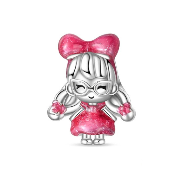 Mädchen-Anhänger aus 925 Sterling Silber