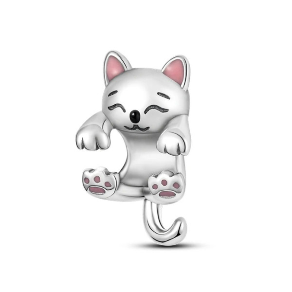 Katzen-Anhänger aus 925 Sterling Silber